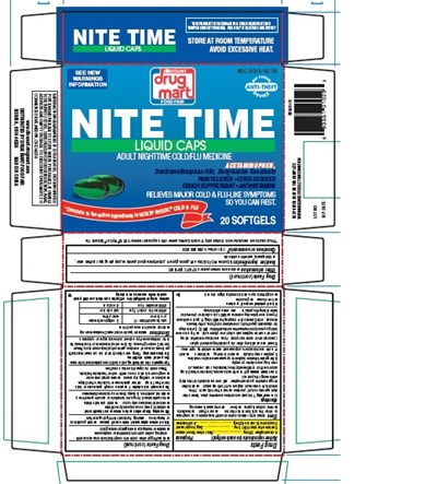Iddm Nite Time Cold And Flu 20ct (Ddm Nite Time Liquid Caps 20ct)